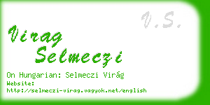 virag selmeczi business card