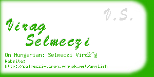 virag selmeczi business card